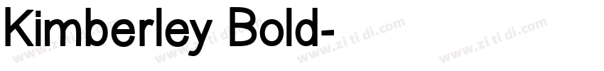 Kimberley Bold字体转换